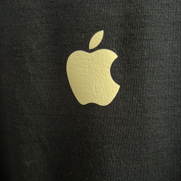 Apple tech shirt size Large Navy - Picture 2 of 5